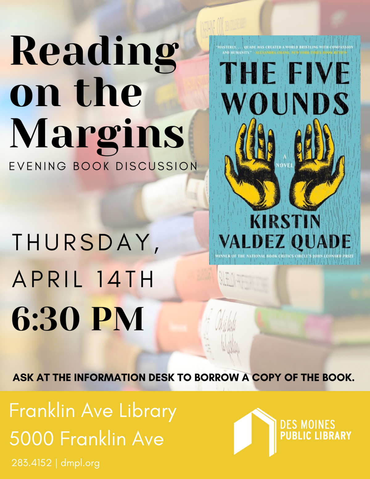 An image of the promotional poster for Reading on the Margins.