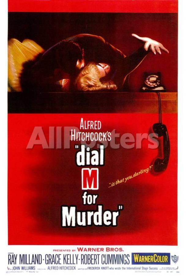 Graphic image of the poster for Dial M for Murder