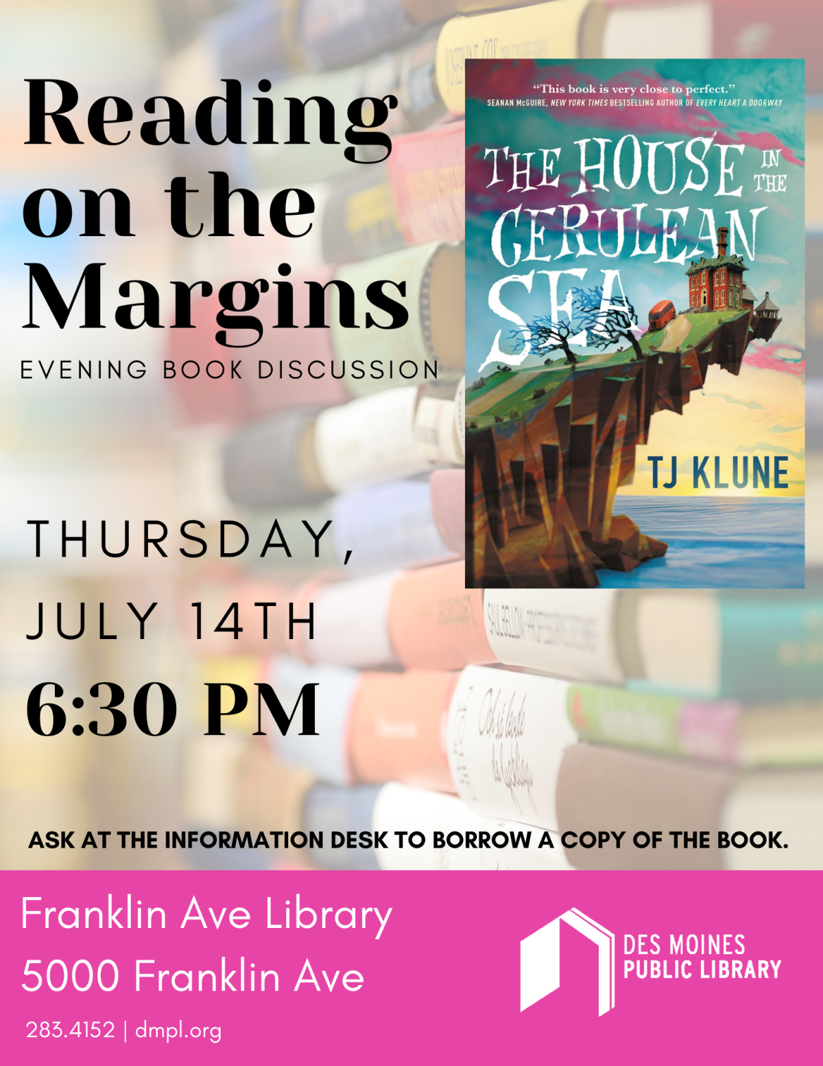 An image of the promotional poster for Reading on the Margins.