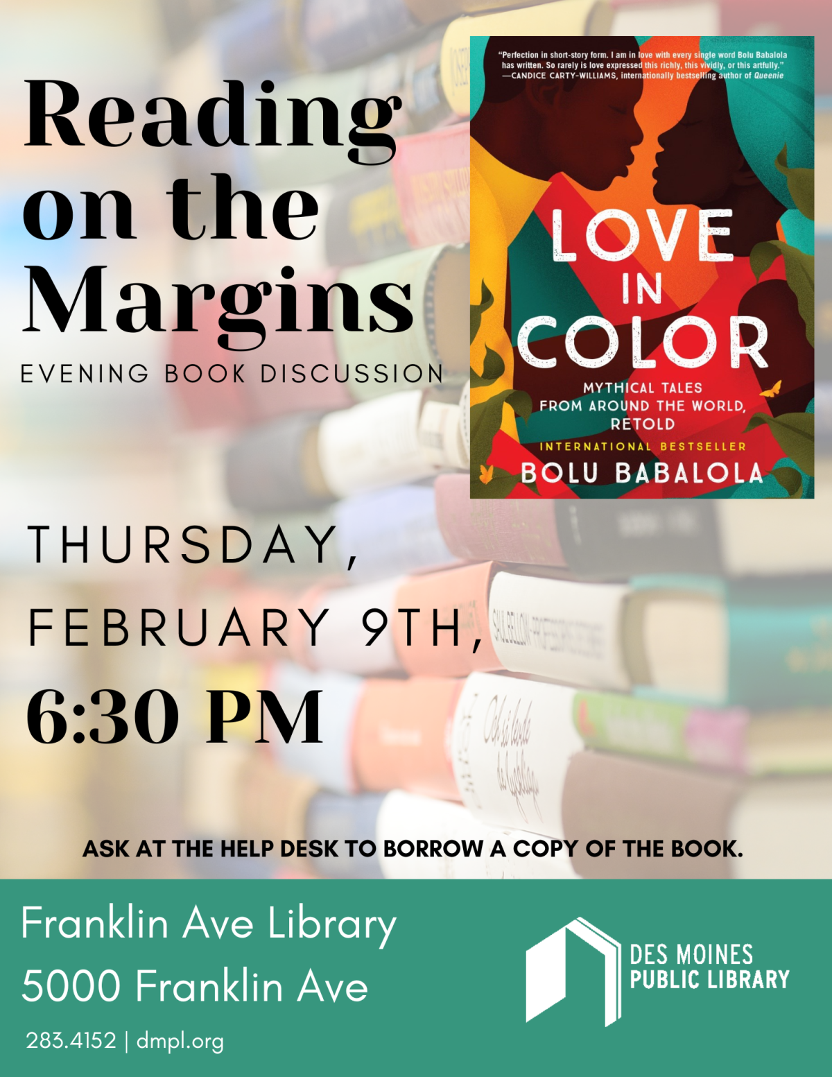 An image of the promotional poster for Reading on the Margins.