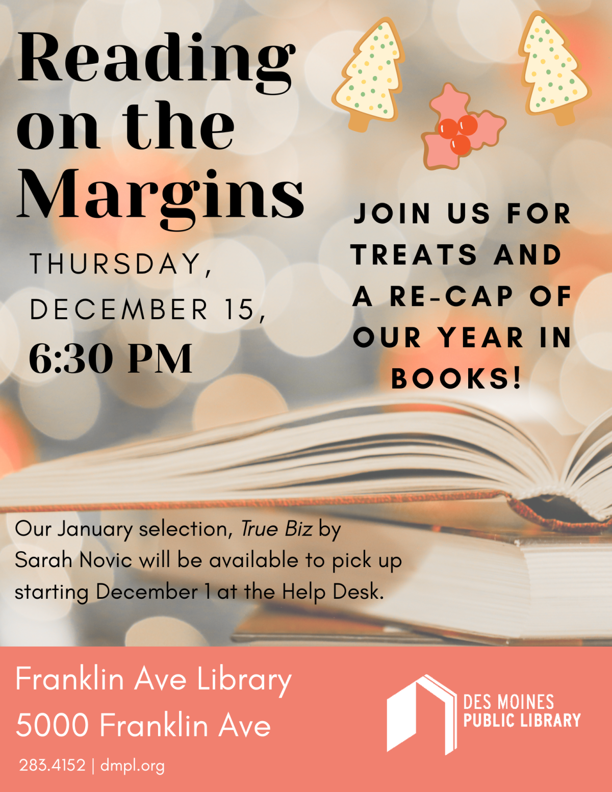 An image of the promotional poster for Reading on the Margins.