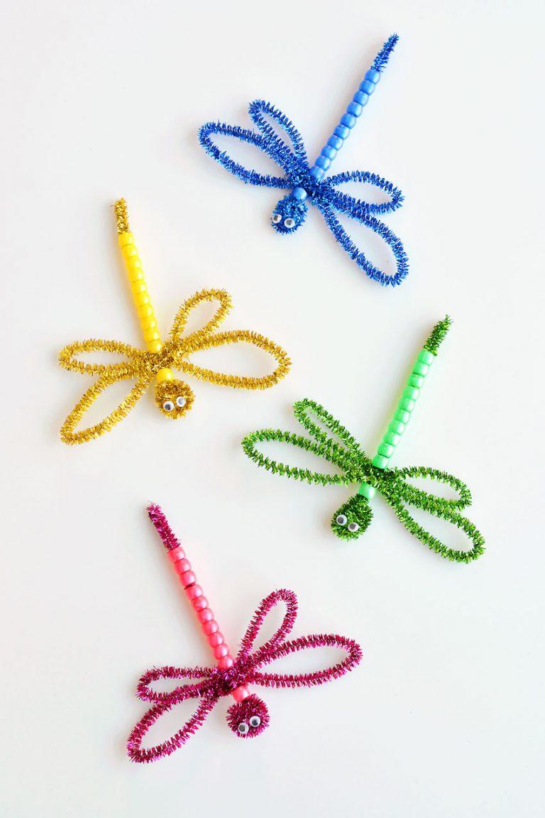 Beaded Pipe Cleaner Dragonflies