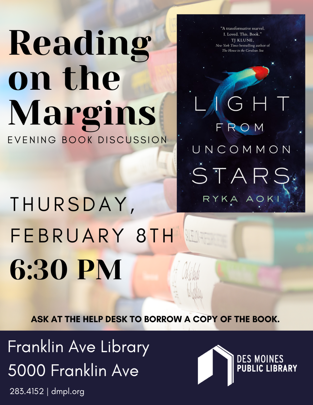 An image of the promotional poster for Reading on the Margins.