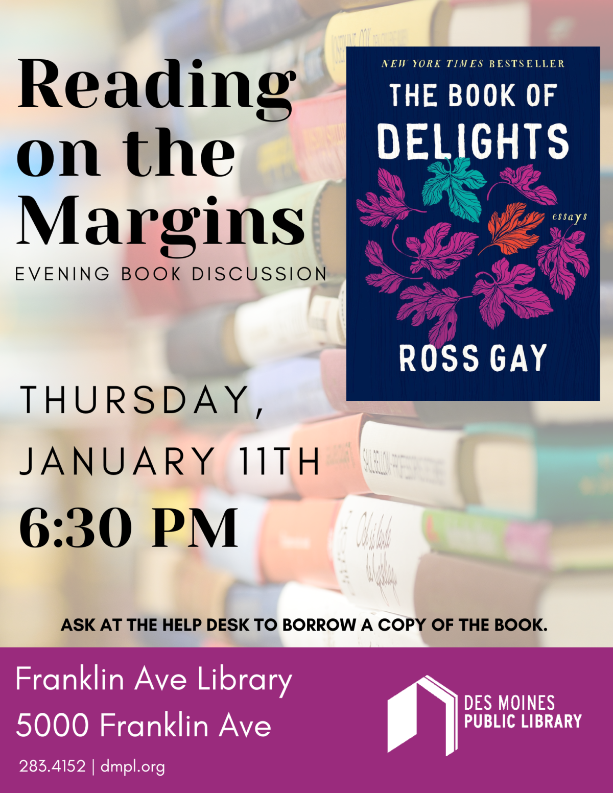 An image of the promotional poster for Reading on the Margins.