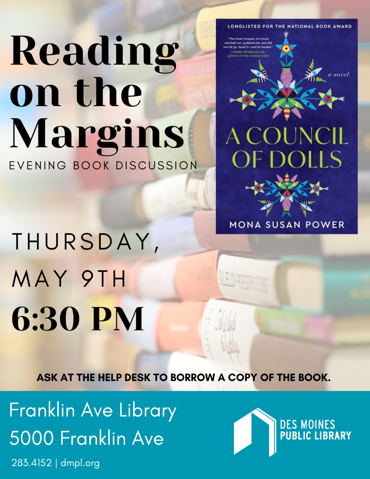 An image of the promotional poster for Reading on the Margins.