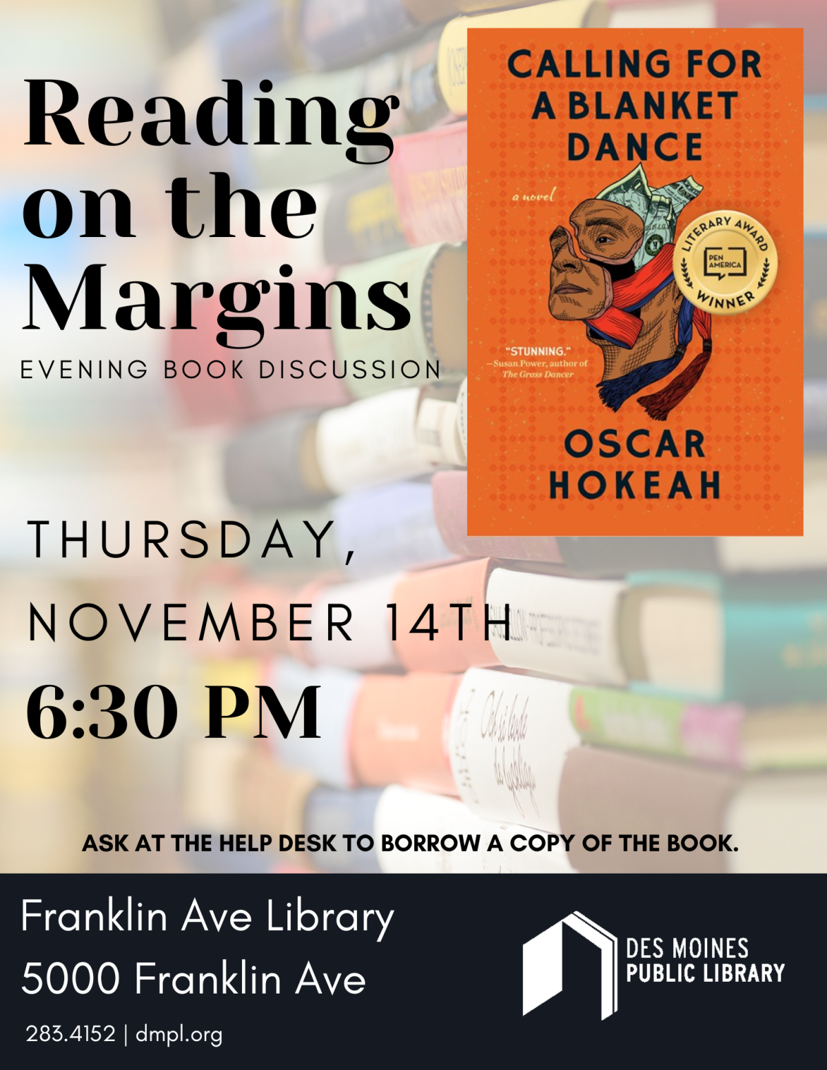 An image of the promotional poster for Reading on the Margins.