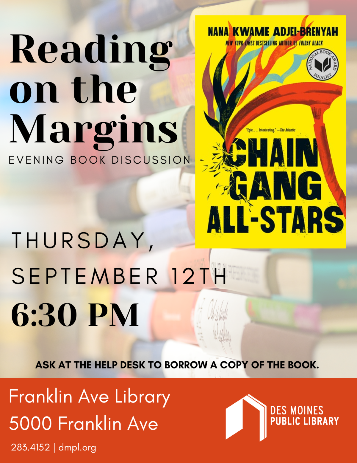 An image of the promotional poster for Reading on the Margins.