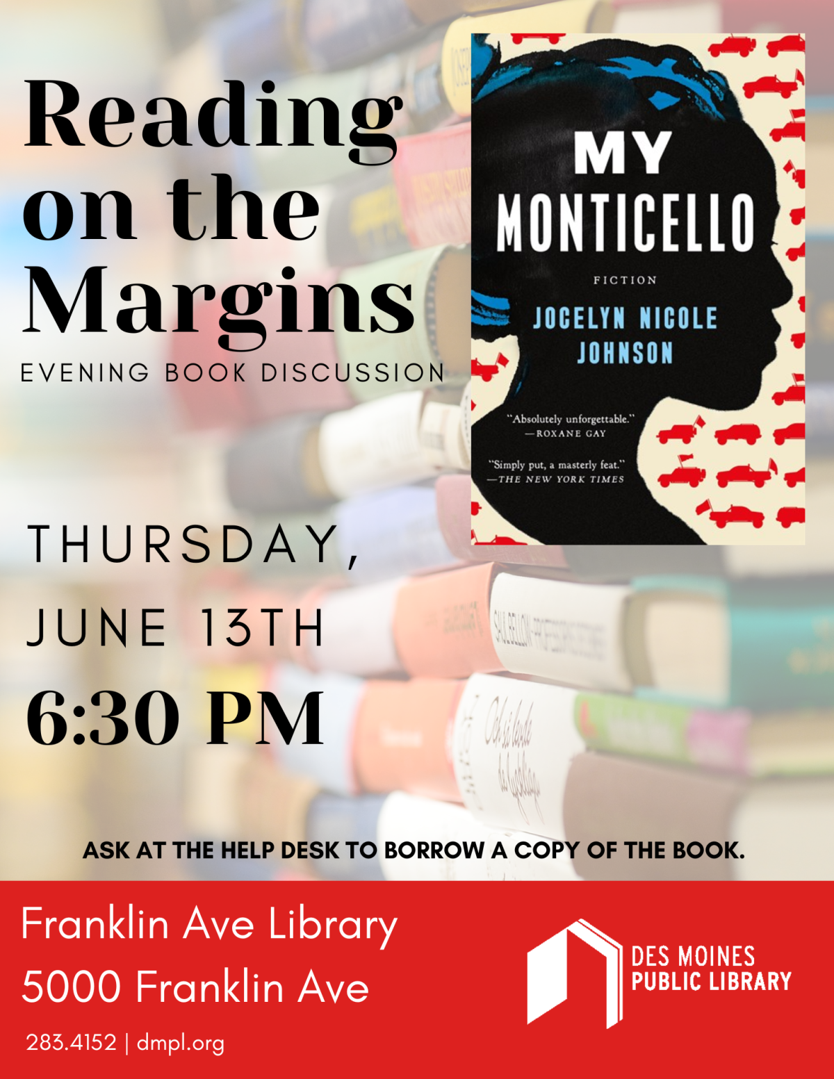 An image of the promotional poster for Reading on the Margins.
