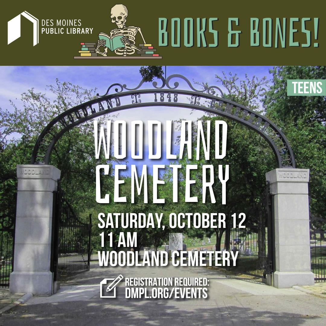 Books and Bones at Woodland Cemetery