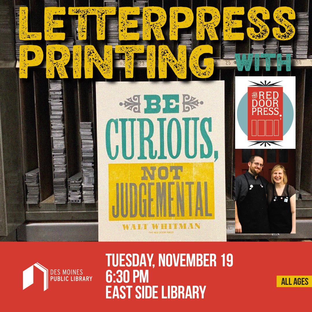 Letterpress Printing with The Red Door Press