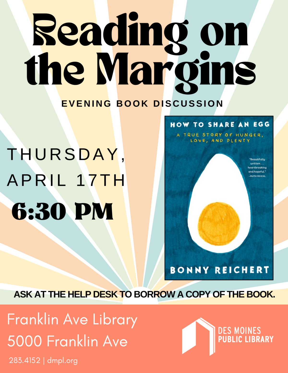 A promotional poster for Reading on the Margins 