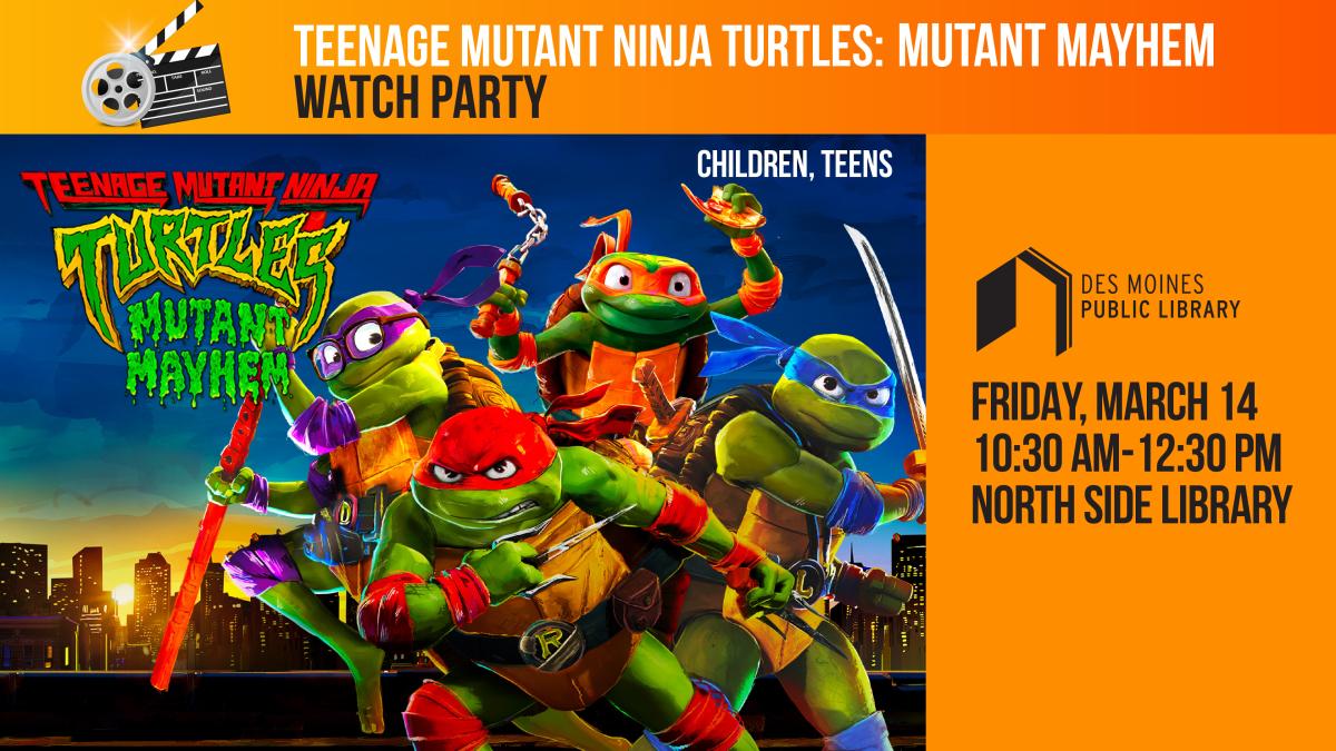 Image of Teenage Mutant Ninja Turtles with program date and time
