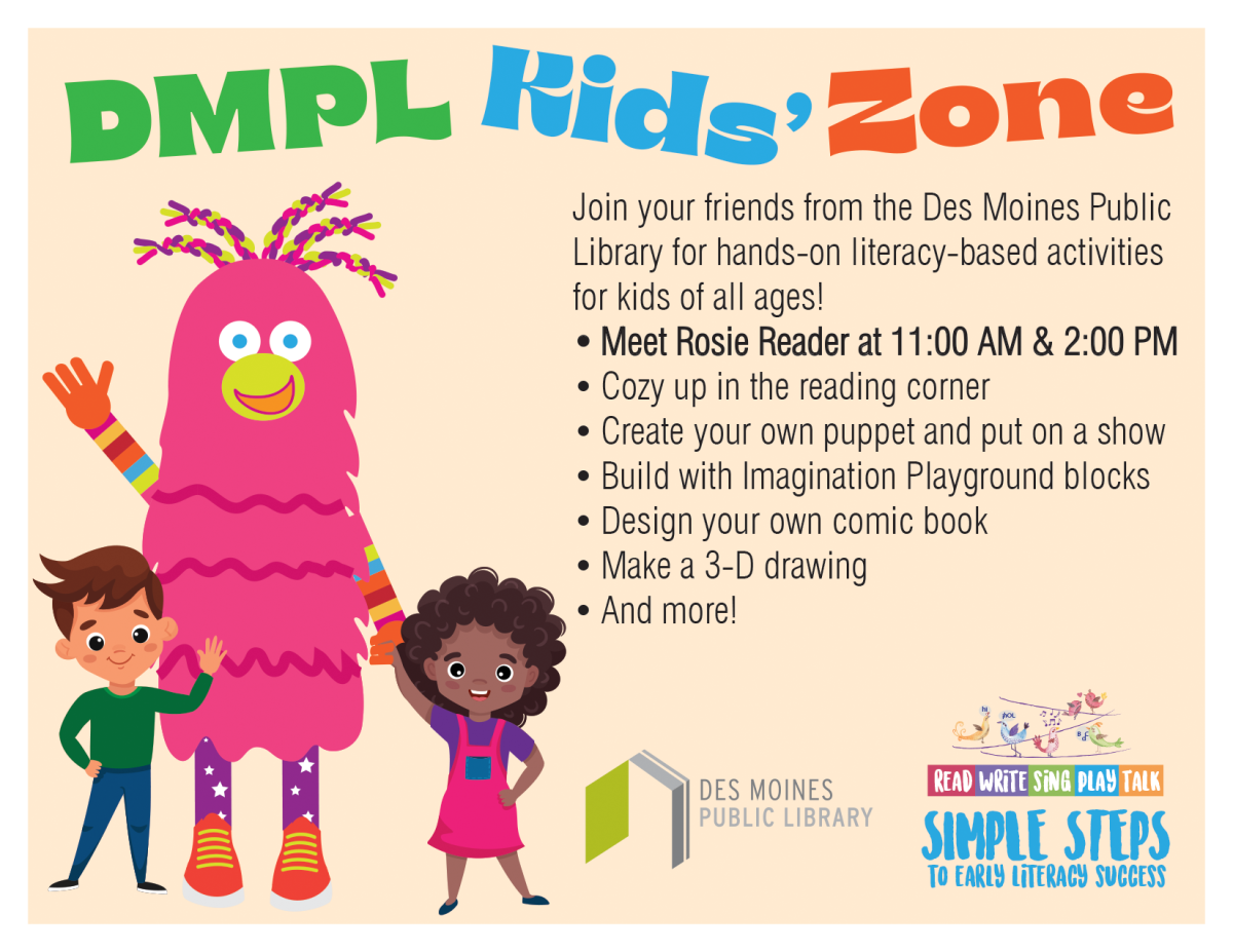 DMPL Kids' Zone at DSM Book Fest