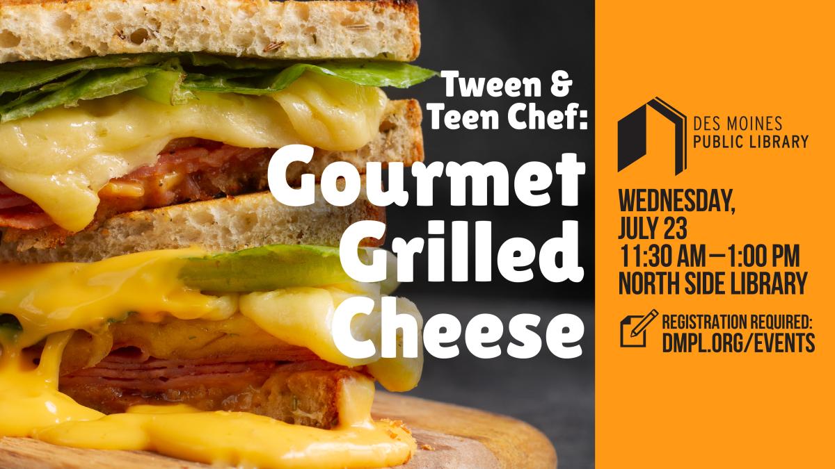 Close up photo of a stack of grilled cheese sandwiches with bacon and herbs