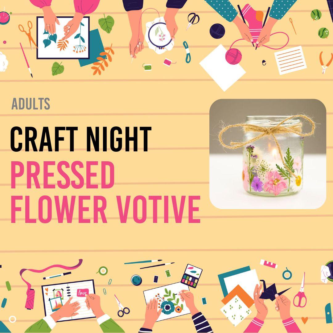 Pressed Flower Votive