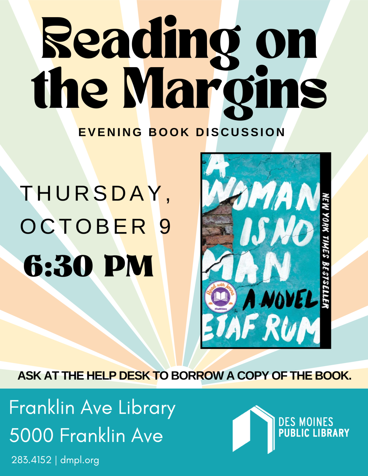 A promotional poster for Reading on the Margins 