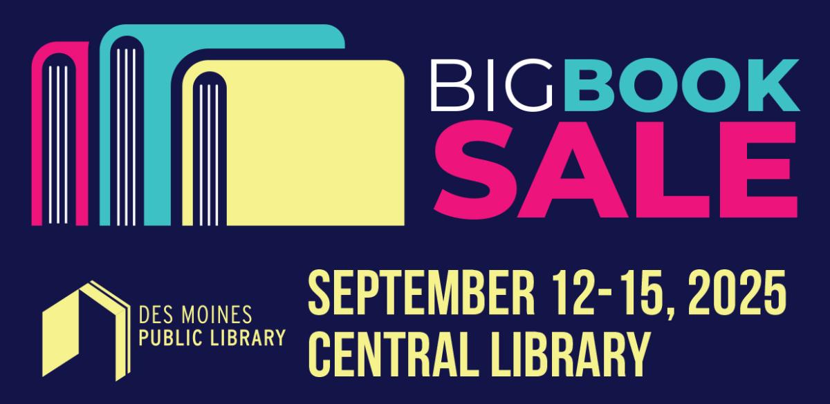 Big Book Sale September 12-15 2025 Central Library