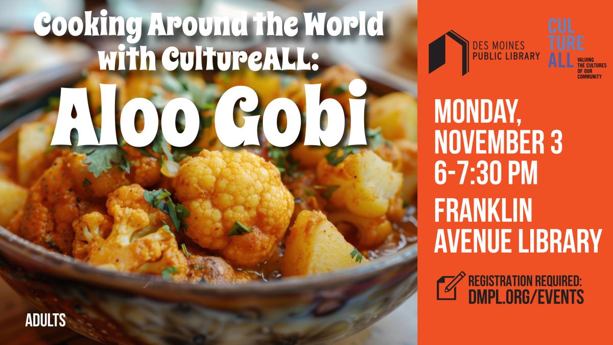 A promotional poster for Cooking Around the World with Cultureall 
