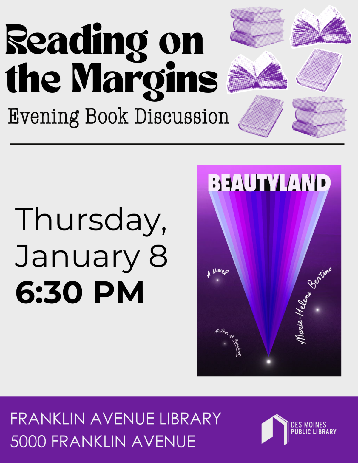 A promotional poster for Reading on the Margins 