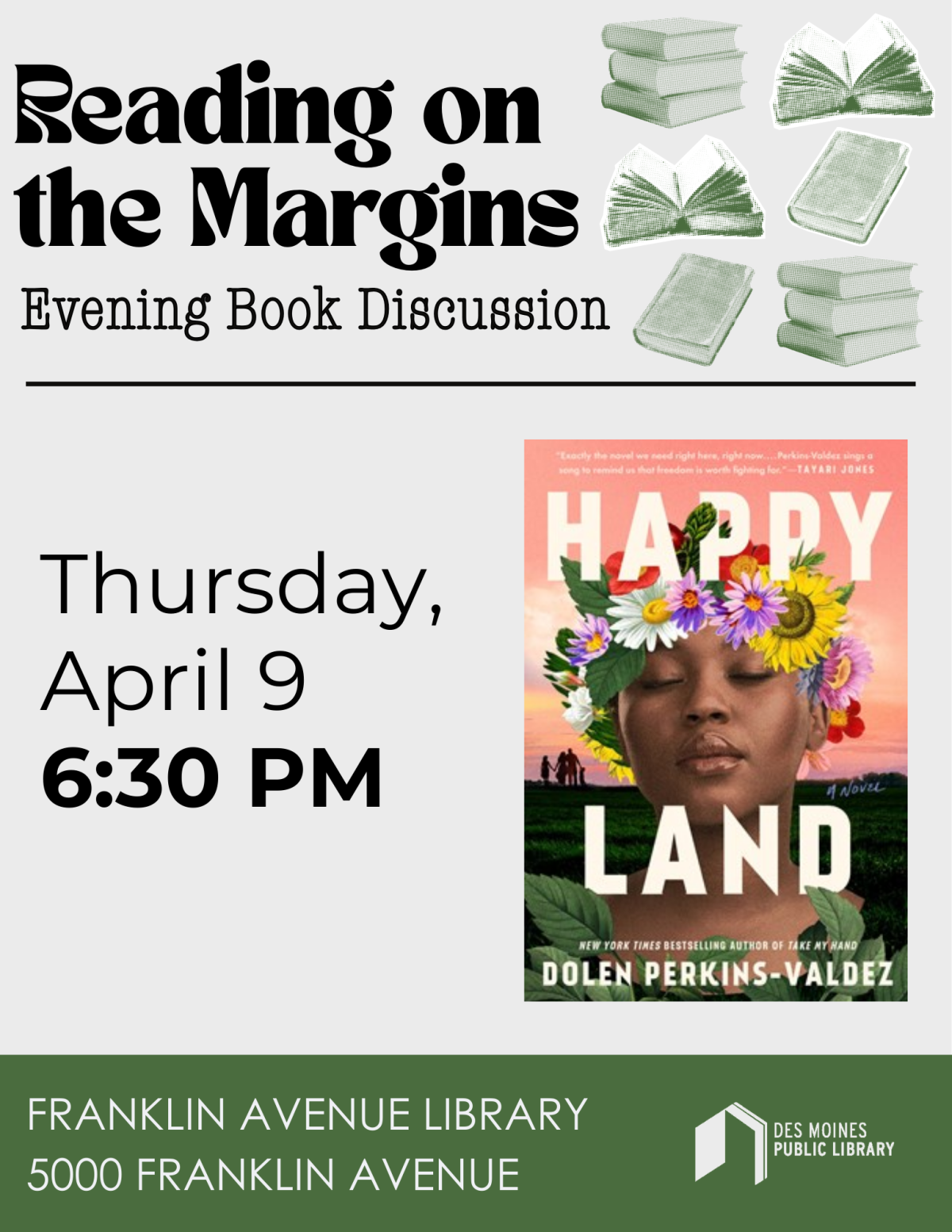 A promotional poster for Reading on the Margins 