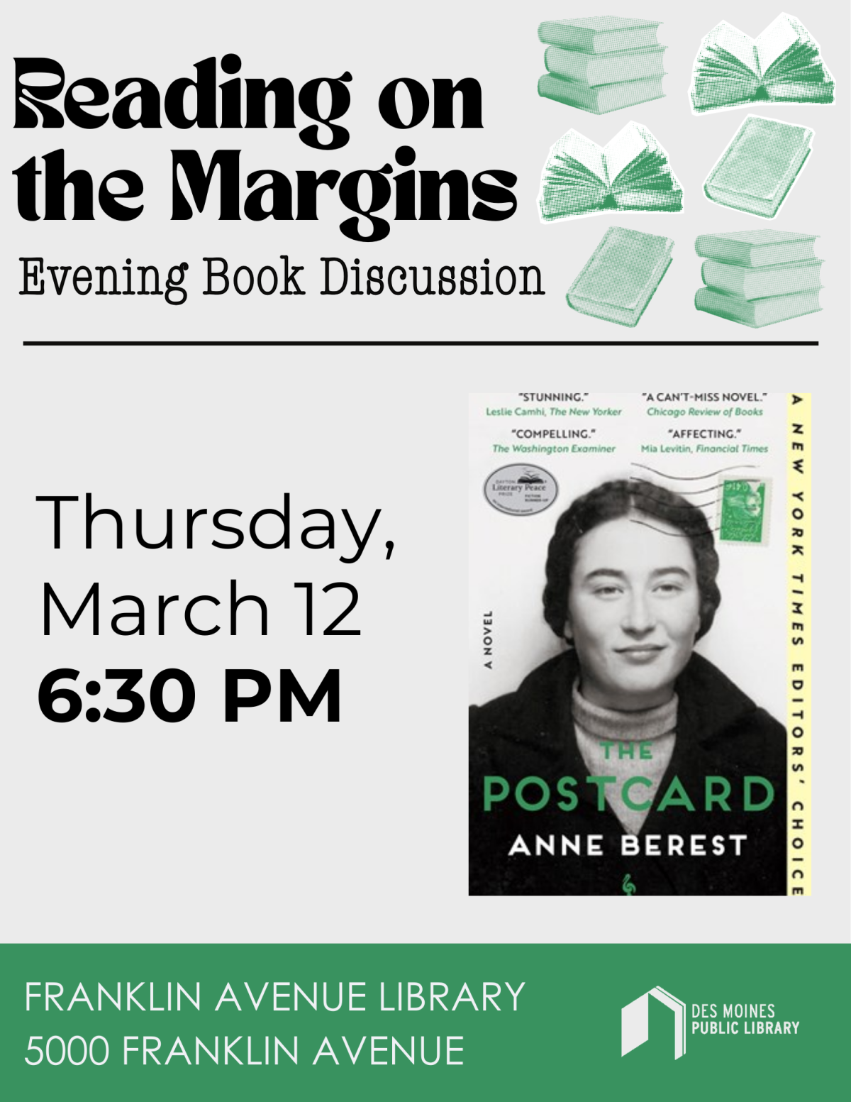 A promotional poster for Reading on the Margins 