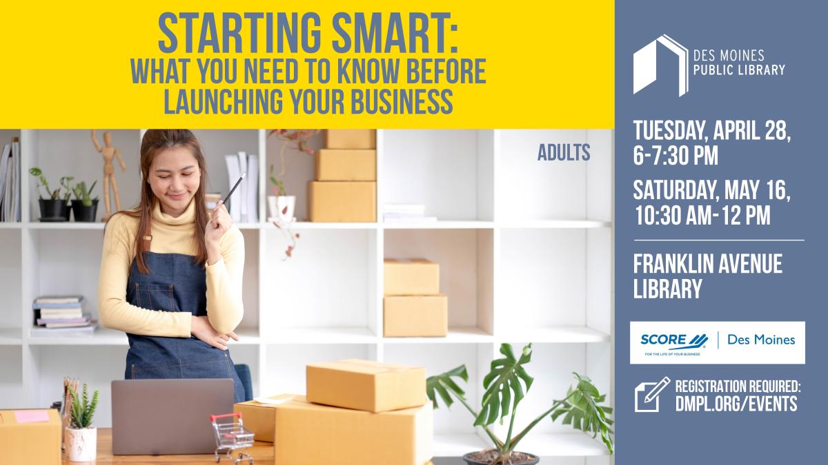 Starting Smart: What You Need to Know Before Launching Your Business program poster