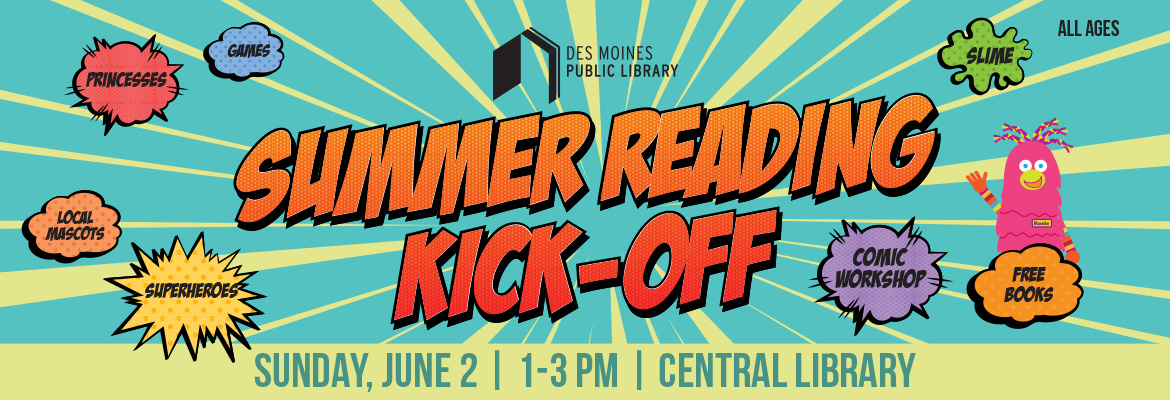 Summer Reading Kick-Off Party Graphic